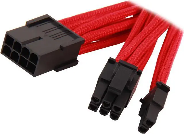 Main image of Silverstone PP07-PCIR Sleeved Extension Power Supply Cable, 1 x 8pin to PCI-E 8pin(6+2) Connector