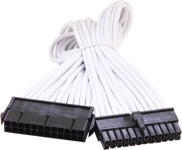 Alt view image 2 of 3 - Silverstone PP07-MBW Motherboard 24pin Connector Sleeved Extension Power Supply Cable