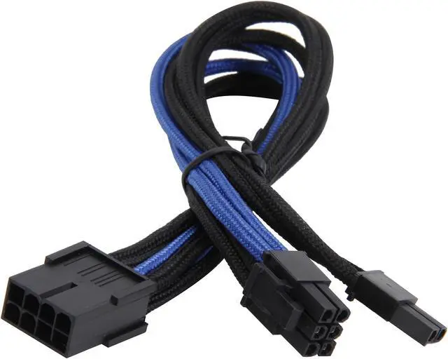 Alt view image 2 of 3 - Silverstone PP07-PCIBA Sleeved Extension Power Supply Cable with 1 x 8-Pin (6+2) to PCI-E 8-Pin Connector