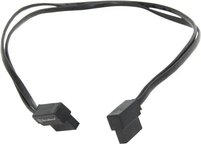 Alt view image 2 of 3 - Silverstone 300mm Ultra Thin 6Gb/s Lateral 90-Degree SATA Cables with Custom Low-Profile Connectors (CP11B-300)