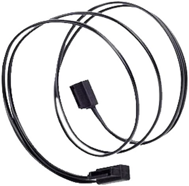 Main image of Silverstone SST-CP11B-500 1.64 ft. (0.50m) Black Slim SATA Cable Low Profile Connectors