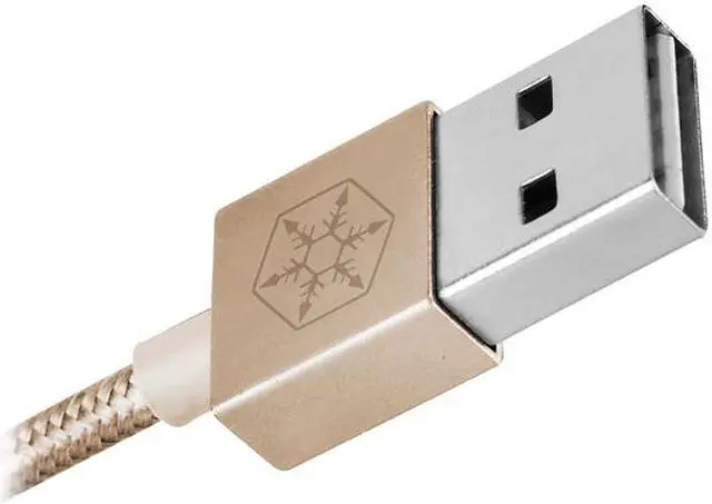 Alt view image 2 of 6 - Silverstone SST-CPU03G Gold high speed charge and data sync