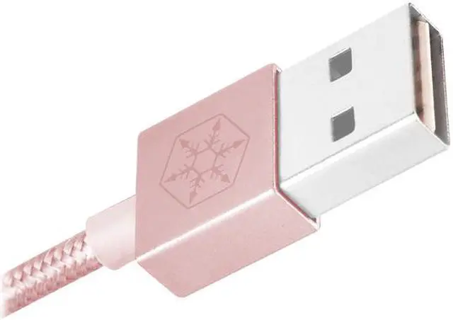 Alt view image 2 of 6 - Silverstone SST-CPU03P Rose Gold high speed charge and data sync