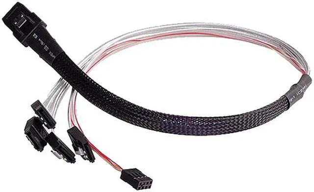 Alt view image 5 of 6 - SilverStone Mini SAS SFF-8087 to SATA 7-Pin Cable Adapter (CPS03)