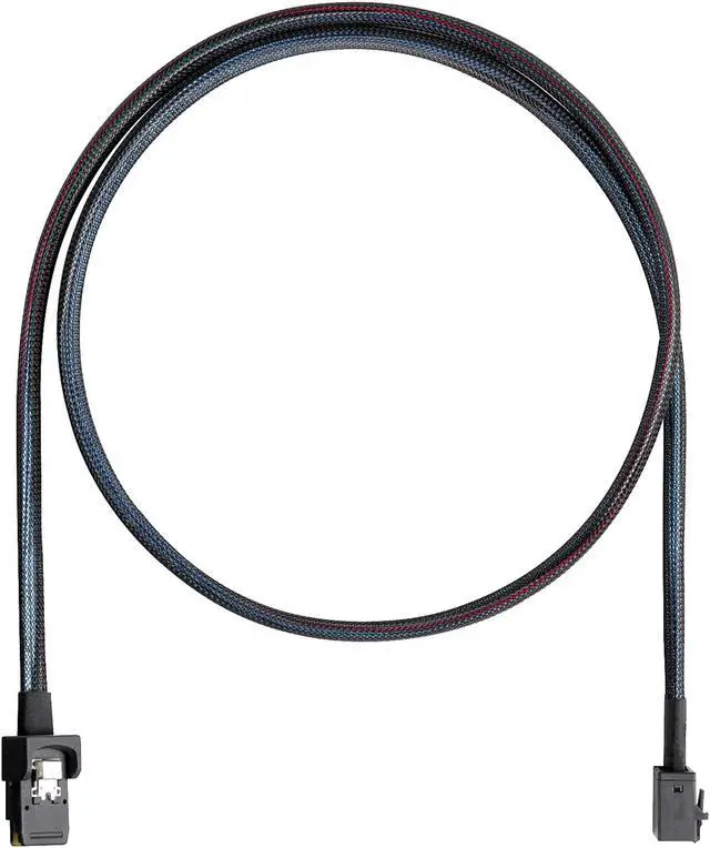 Alt view image 3 of 7 - SilverStone 36 Pin Minisas SFF-8643 to Sff 8087 +sideband Cable 0.6M CPS06 Components Other