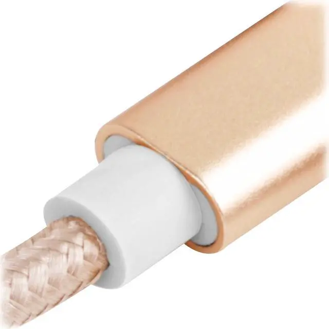 Alt view image 5 of 8 - SilverStone Technology CPU01G-1800 Micro USB Cable for Smartphone / LG / Samsung / Reversible USB-A / Reversible Micro USB-B / 1800mm / Gold