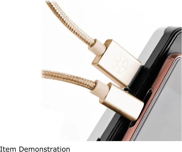 Alt view image 6 of 8 - SilverStone Technology CPU01G-1800 Micro USB Cable for Smartphone / LG / Samsung / Reversible USB-A / Reversible Micro USB-B / 1800mm / Gold