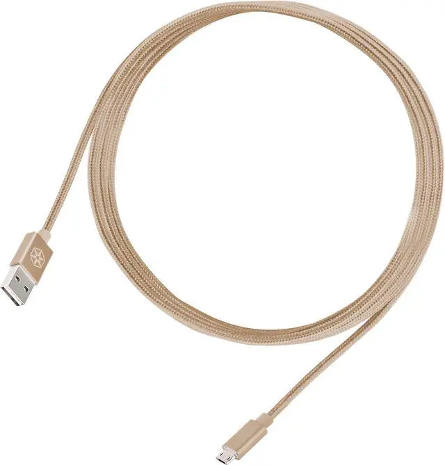 Main image of SilverStone Technology CPU01G-1800 Micro USB Cable for Smartphone / LG / Samsung / Reversible USB-A / Reversible Micro USB-B / 1800mm / Gold