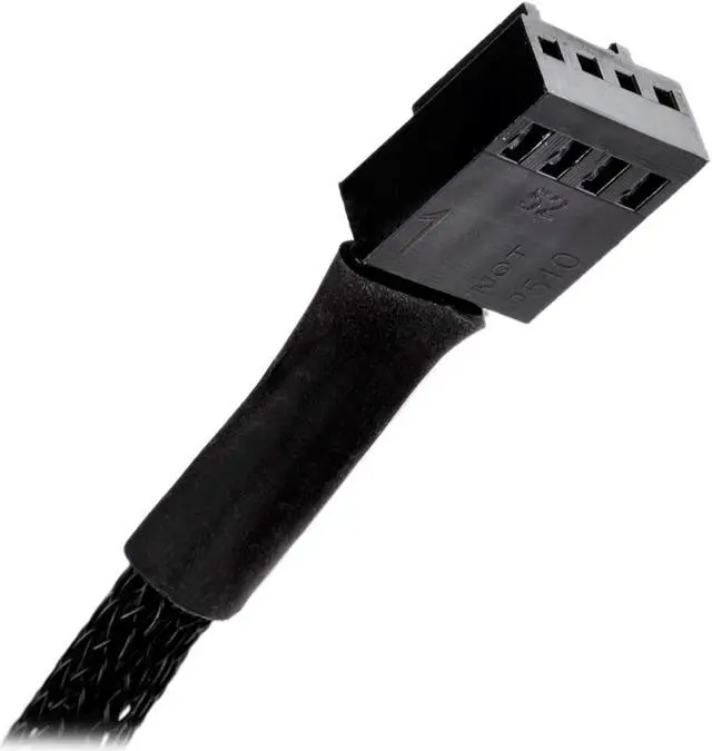 Alt view image 6 of 9 - SilverStone PWM Fan RPM Reduction Cable Dual Pack, Black CPF05