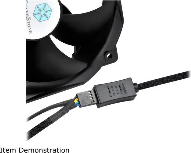 Alt view image 8 of 9 - SilverStone PWM Fan RPM Reduction Cable Dual Pack, Black CPF05