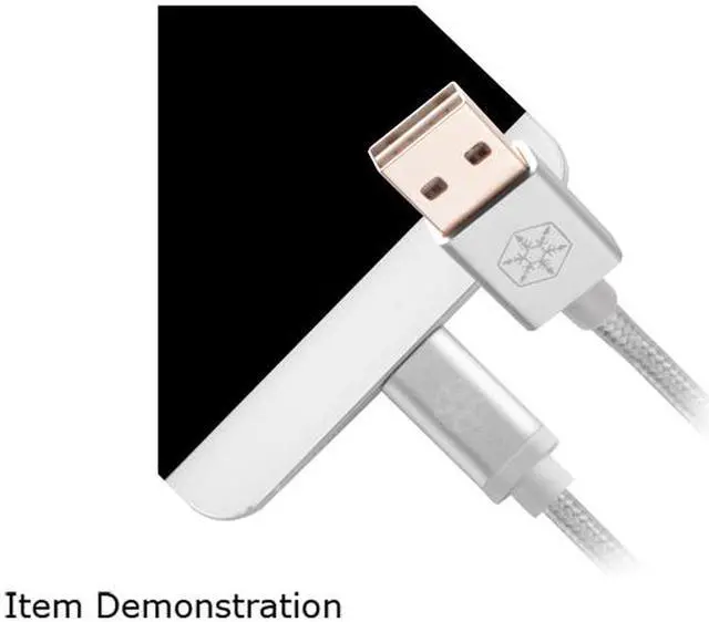 Alt view image 6 of 7 - Silverstone CPU04S-1000 Silver USB Cable