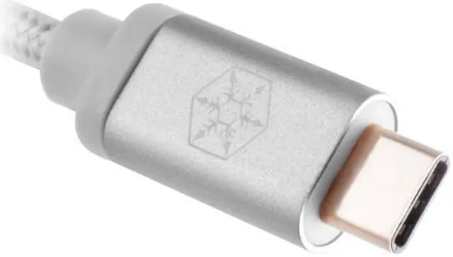 Alt view image 2 of 7 - Silverstone CPU04S-1000 Silver USB Cable
