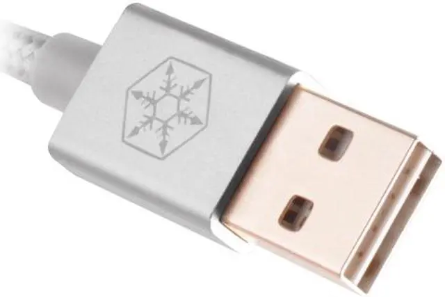 Alt view image 3 of 7 - Silverstone CPU04S-1000 Silver USB Cable