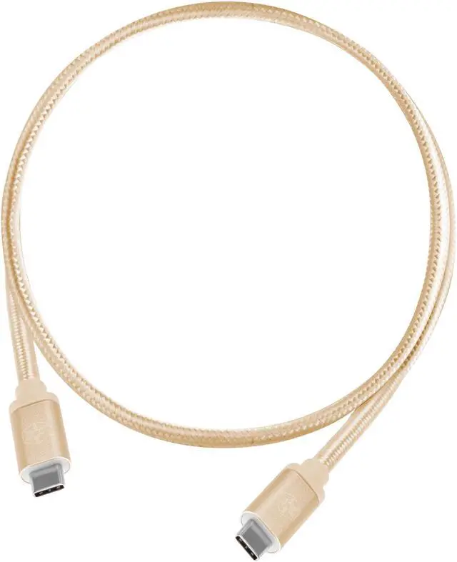 Main image of Silverstone CPU06G-500 Gold USB 3.1 Gen 2 Type-C to Type-C with E-marker IC and support PD function cable,0.5 meter, Nylon Braid