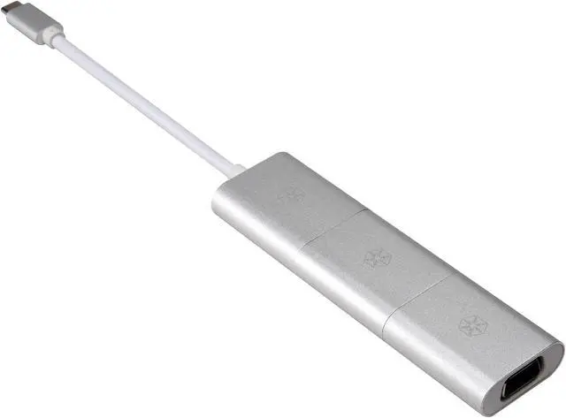 Main image of Silverstone RL-EP11S High-quality USB 3.1 Type-C to MiniDP, HDMI 4Kx2K, VGA video combination adapter(Thunderbolt 3 Compatible)