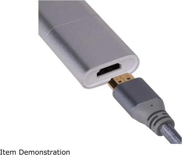 Alt view image 5 of 10 - Silverstone RL-EP11S High-quality USB 3.1 Type-C to MiniDP, HDMI 4Kx2K, VGA video combination adapter(Thunderbolt 3 Compatible)