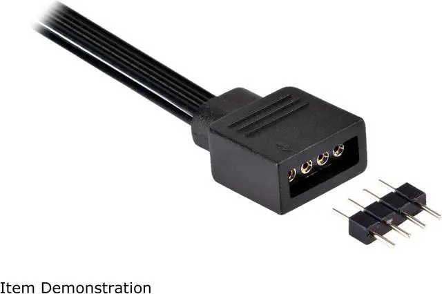 Alt view image 8 of 10 - SilverStone custom RGB 4pin male + SilverStone custom RGB 4pin female connector + standard RGB 4pin female connector (RL-CPL01)