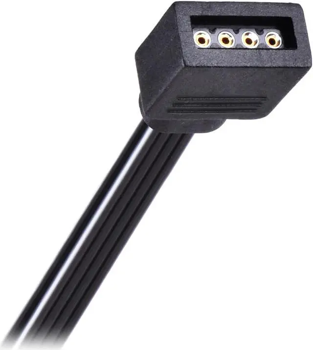 Alt view image 6 of 10 - SilverStone custom RGB 4pin male + SilverStone custom RGB 4pin female connector + standard RGB 4pin female connector (RL-CPL01)