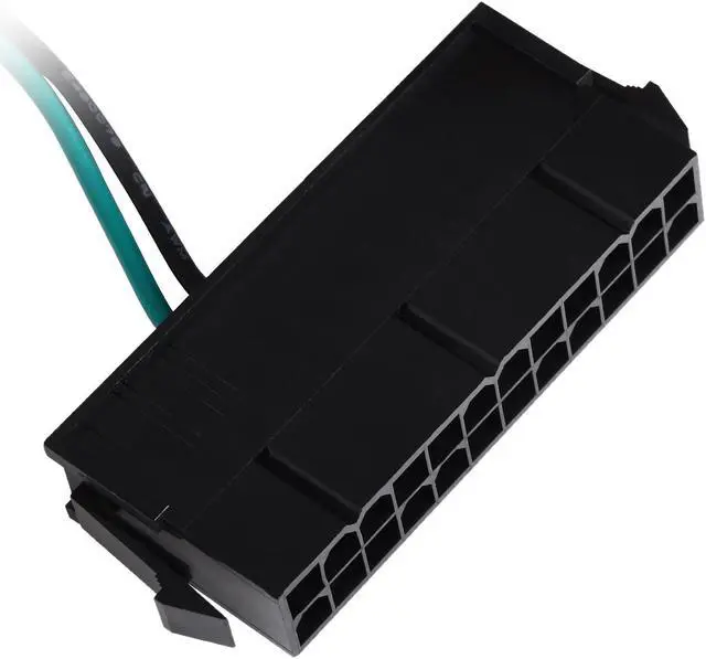 Alt view image 3 of 7 - Silverstone RL-PP10 1.64 ft. / 5.9 in. Dual 24pin Female + Single 24pin Male Connectors Female to Male