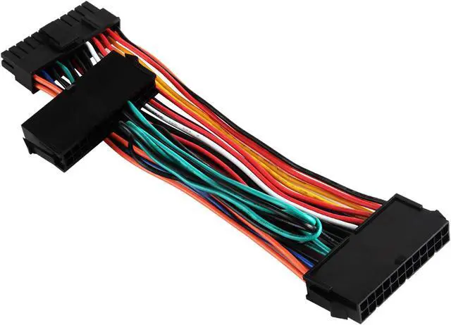 Alt view image 5 of 7 - Silverstone RL-PP10 1.64 ft. / 5.9 in. Dual 24pin Female + Single 24pin Male Connectors Female to Male