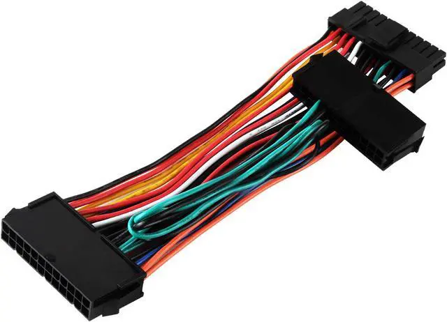 Alt view image 4 of 7 - Silverstone RL-PP10 1.64 ft. / 5.9 in. Dual 24pin Female + Single 24pin Male Connectors Female to Male