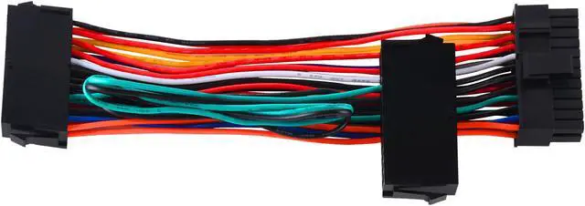 Alt view image 6 of 7 - Silverstone RL-PP10 1.64 ft. / 5.9 in. Dual 24pin Female + Single 24pin Male Connectors Female to Male