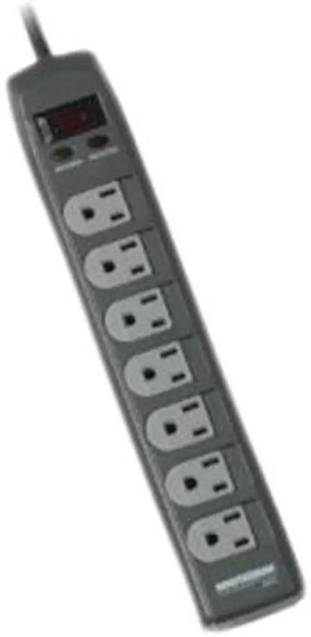 Main image of Minuteman MMS370 6 ft. 7 Outlets 1080 joule Surge Suppressor with Child Safety Covers