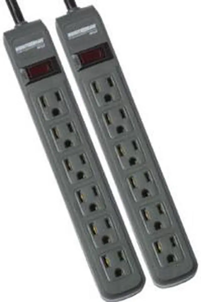 Main image of Minuteman MMS362P MMS Series 6 Outlet Surge Suppressor Twin Pack - Receptacles: 6 - 241J - Receptacles: 6 - 241J