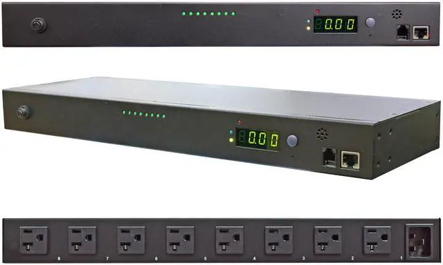 Main image of Minuteman RPM1581HVN 8-Outlets PDU - NEMA 5-15P - 8 x NEMA 5-15/20R - 120 V AC - 1U - Horizontal/Vertical - Rack-mountable