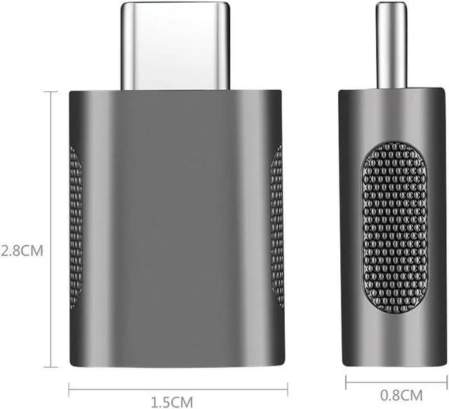 Alt view image 2 of 5 - Adesso ADP-300 Female USB-A to Male USB-C Adapter
