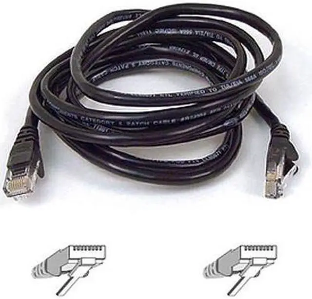 Alt view image 2 of 2 - Belkin A3L791-100-BK-S 100 ft. Cat 5E Black Cat5e Patch Cable