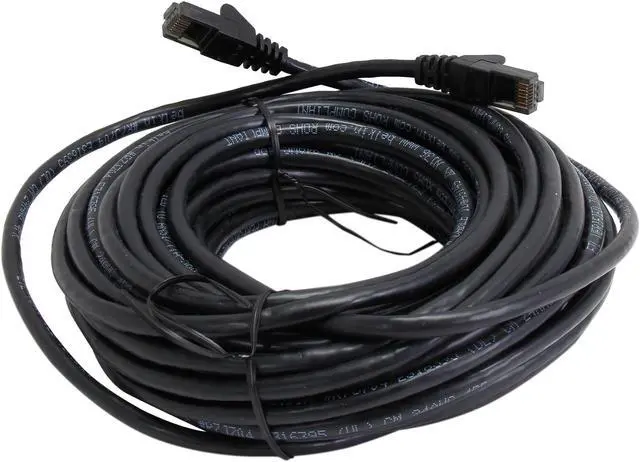 Alt view image 2 of 3 - Belkin A3L980B50-BLK-S 50 ft. Cat 6 Black Cat. 6 Network Patch Cable