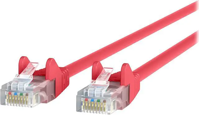 Alt view image 3 of 3 - Belkin A3L980-50-RED-S 50 ft. Cat 6 Red Snagless Patch Cable