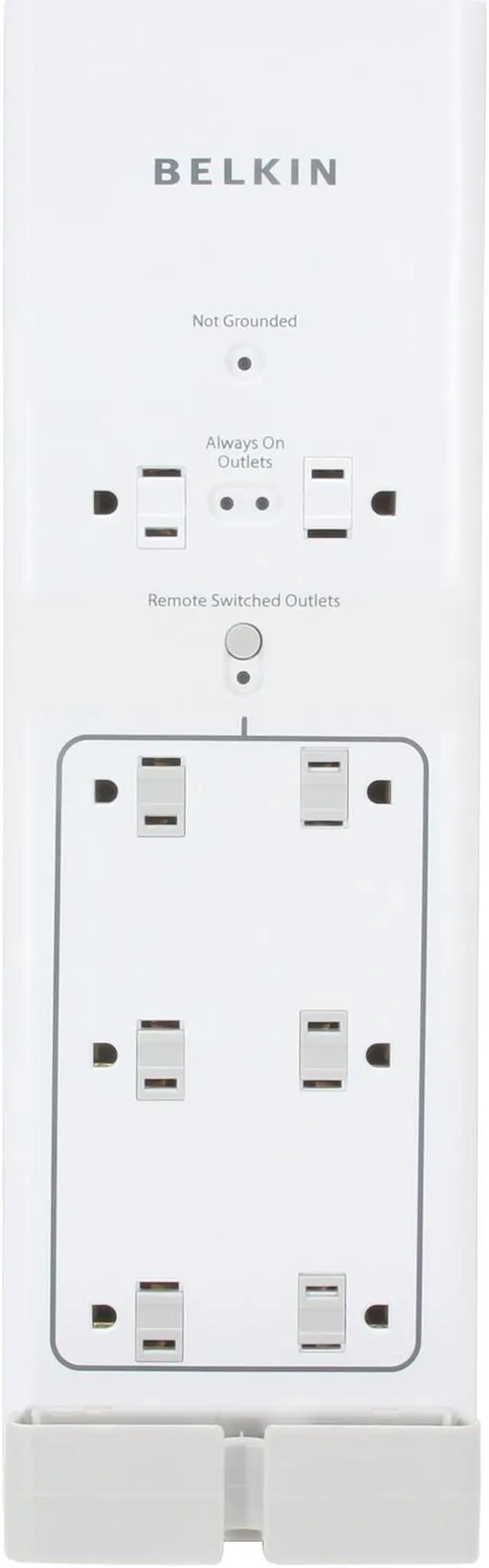 Alt view image 2 of 6 - BELKIN F7C01008 4 ft 8 Outlets 1000 J Conserve Switch Surge Suppressor
