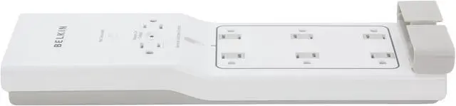 Alt view image 4 of 6 - BELKIN F7C01008 4 ft 8 Outlets 1000 J Conserve Switch Surge Suppressor