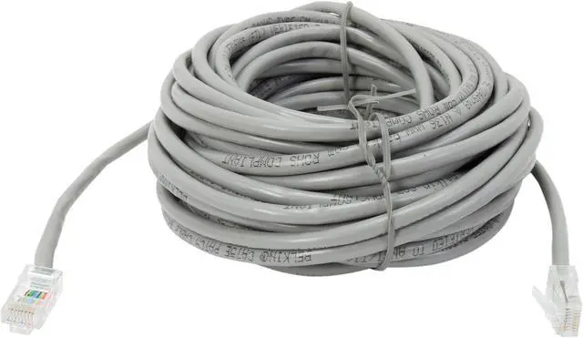 Alt view image 2 of 3 - Belkin A3L791-40 40 ft. Cat 5E Grey Network Cable