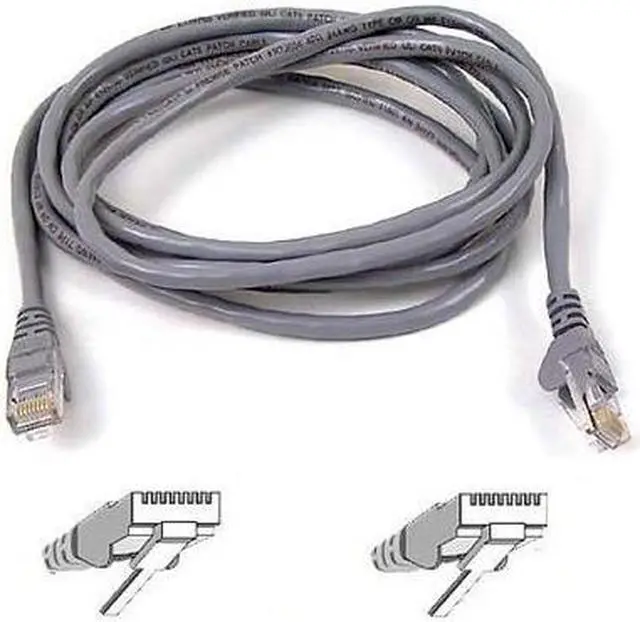 Main image of Belkin A3L980-100-S 100 ft. Cat 6 Gray High Performance UTP Patch Cable