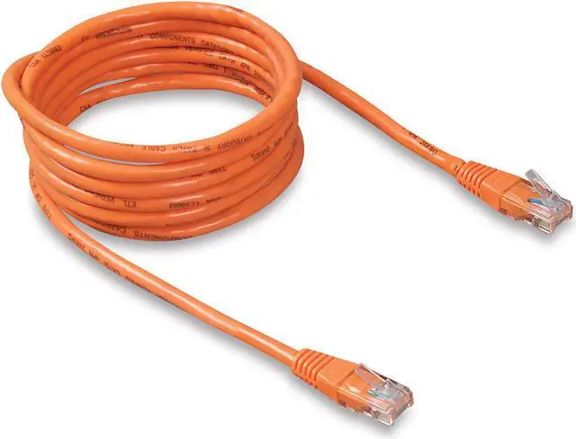 Alt view image 2 of 2 - Belkin A3L980-02-ORG-S 2 ft. Cat 6 Orange High Performance UTP Network Patch Cable