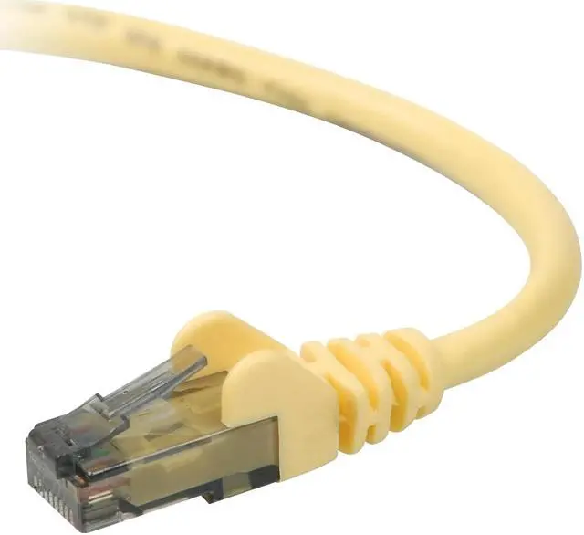 Alt view image 2 of 2 - Belkin A3L980-30-YLW-S 30 ft. Cat 6 Yellow UTP Patch Cable