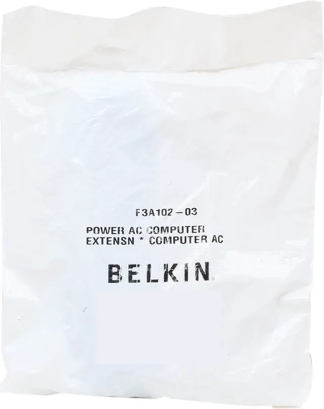 Alt view image 3 of 3 - Belkin Model F3A102-03 3 ft. PRO Series Computer-Style AC Power Extension Cable