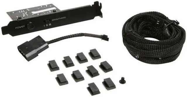 Alt view image 5 of 6 - NZXT CB-LED20-BU Sleeved LED Kit - Blue, 2 m