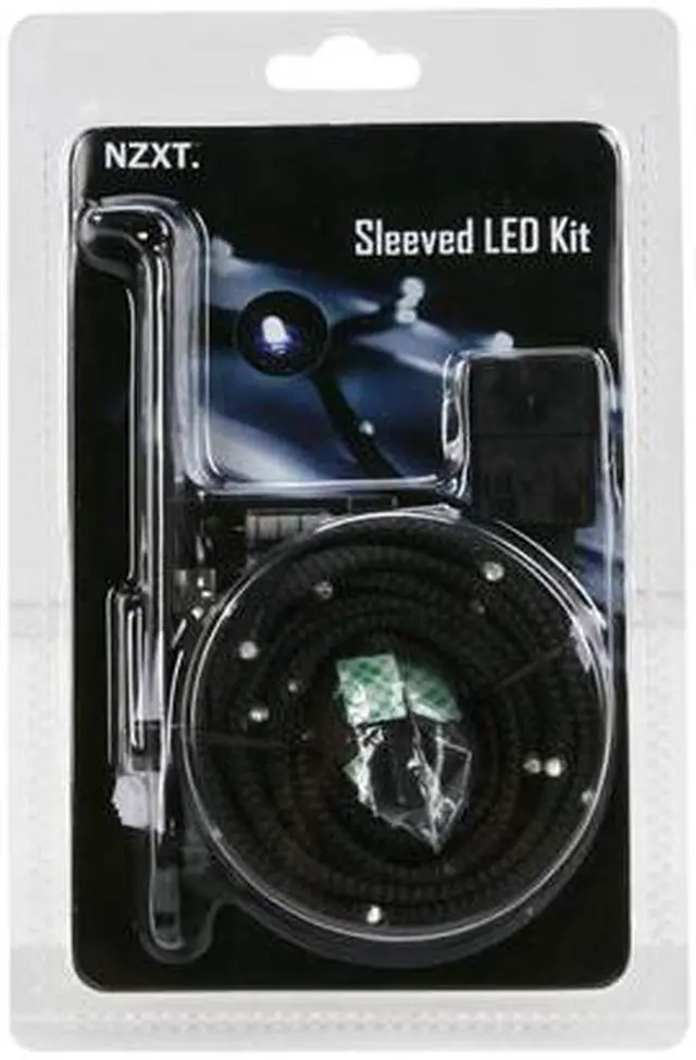Alt view image 6 of 6 - NZXT CB-LED20-BU Sleeved LED Kit - Blue, 2 m