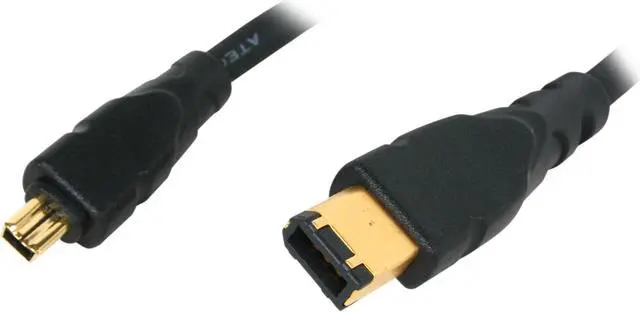 Main image of Atech Flash AFT-FW64C 6 ft. FireWire IEEE 1394 6 pin to 4 pin Cable, Gold Plated