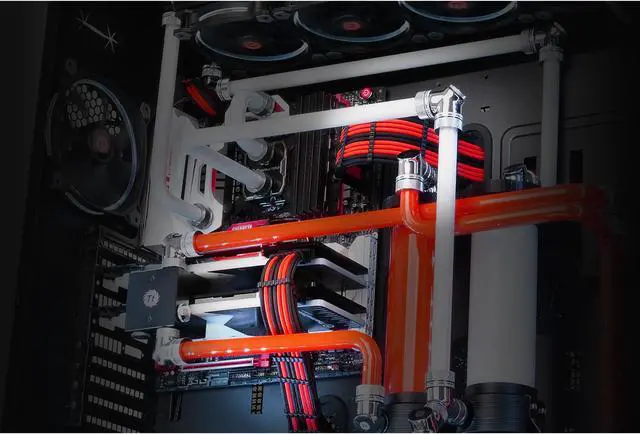 Alt view image 6 of 7 - Thermaltake AC-033-CN1NAN-A1 11.81 in. (All Cables)  TtMod Sleeve Extension Power Supply Cable Kit ATX/EPS/8-pin PCI-E/6-pin PCI-E with Combs Red/Black