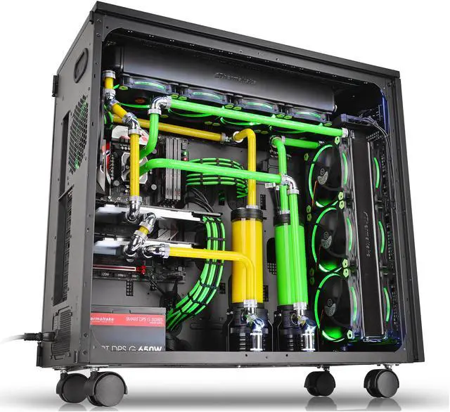 Alt view image 4 of 8 - Thermaltake AC-034-CN1NAN-A1 11.81 in. (All Cables)  TtMod Sleeve Extension Power Supply Cable Kit ATX/EPS/8-pin PCI-E/6-pin PCI-E with Combs Green/Black