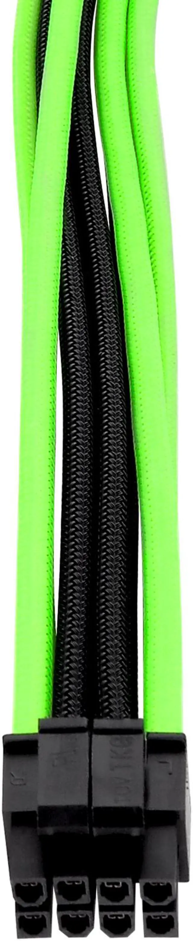 Alt view image 6 of 8 - Thermaltake AC-034-CN1NAN-A1 11.81 in. (All Cables)  TtMod Sleeve Extension Power Supply Cable Kit ATX/EPS/8-pin PCI-E/6-pin PCI-E with Combs Green/Black