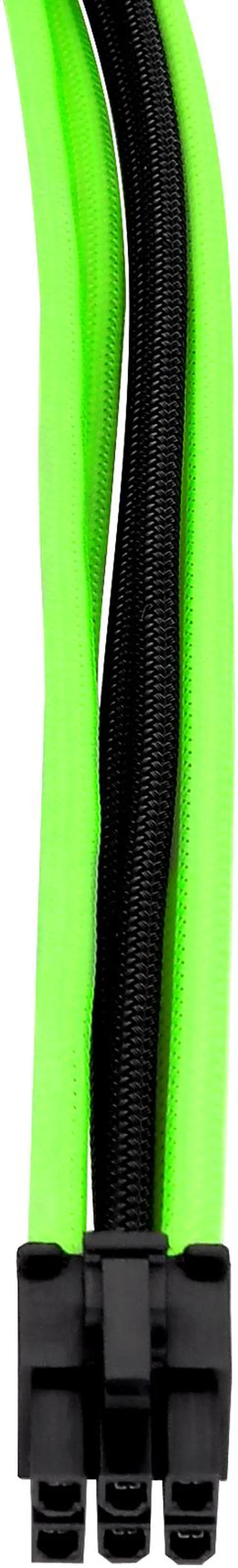 Alt view image 7 of 8 - Thermaltake AC-034-CN1NAN-A1 11.81 in. (All Cables)  TtMod Sleeve Extension Power Supply Cable Kit ATX/EPS/8-pin PCI-E/6-pin PCI-E with Combs Green/Black