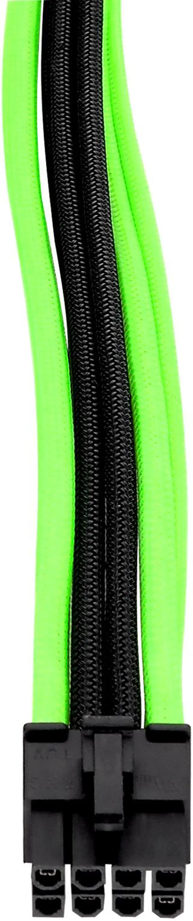 Alt view image 8 of 8 - Thermaltake AC-034-CN1NAN-A1 11.81 in. (All Cables)  TtMod Sleeve Extension Power Supply Cable Kit ATX/EPS/8-pin PCI-E/6-pin PCI-E with Combs Green/Black