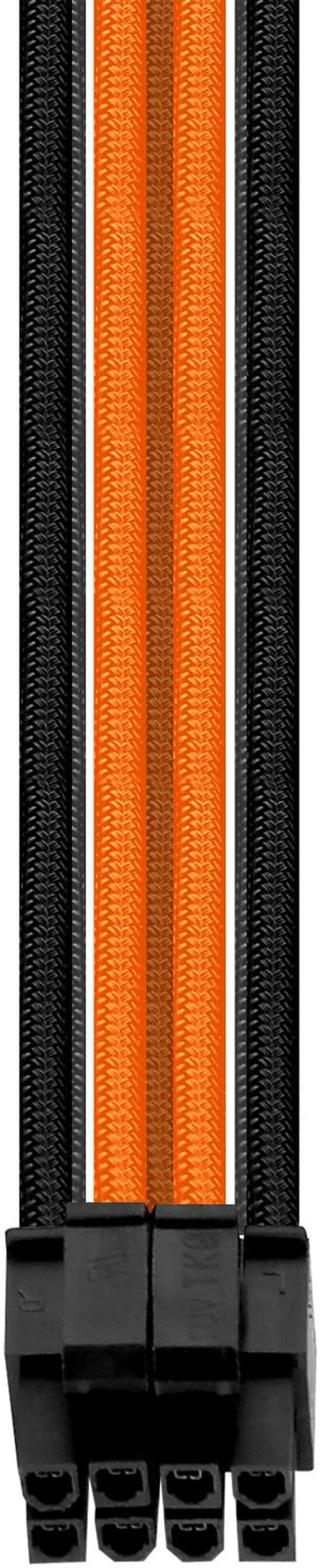 Alt view image 6 of 8 - Thermaltake AC-036-CN1NAN-A1 11.81 in. (All Cables)  TtMod Sleeve Extension Power Supply Cable Kit ATX/EPS/8-pin PCI-E/6-pin PCI-E w/ Combs Orange/Black