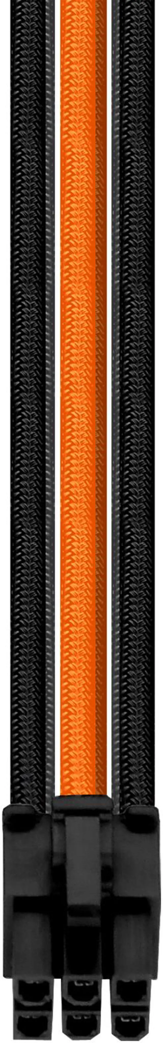 Alt view image 7 of 8 - Thermaltake AC-036-CN1NAN-A1 11.81 in. (All Cables)  TtMod Sleeve Extension Power Supply Cable Kit ATX/EPS/8-pin PCI-E/6-pin PCI-E w/ Combs Orange/Black